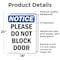 Signmission Please Do Not Block Door, 18 in W x Rectangle, Vinyl Decal OS-2PACK-NS-D-1824-V-17375 - alternate 3